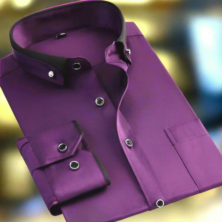 LORENZO | CAMICIA A MANICHE LUNGHE CON BOTTONI PREMIUM