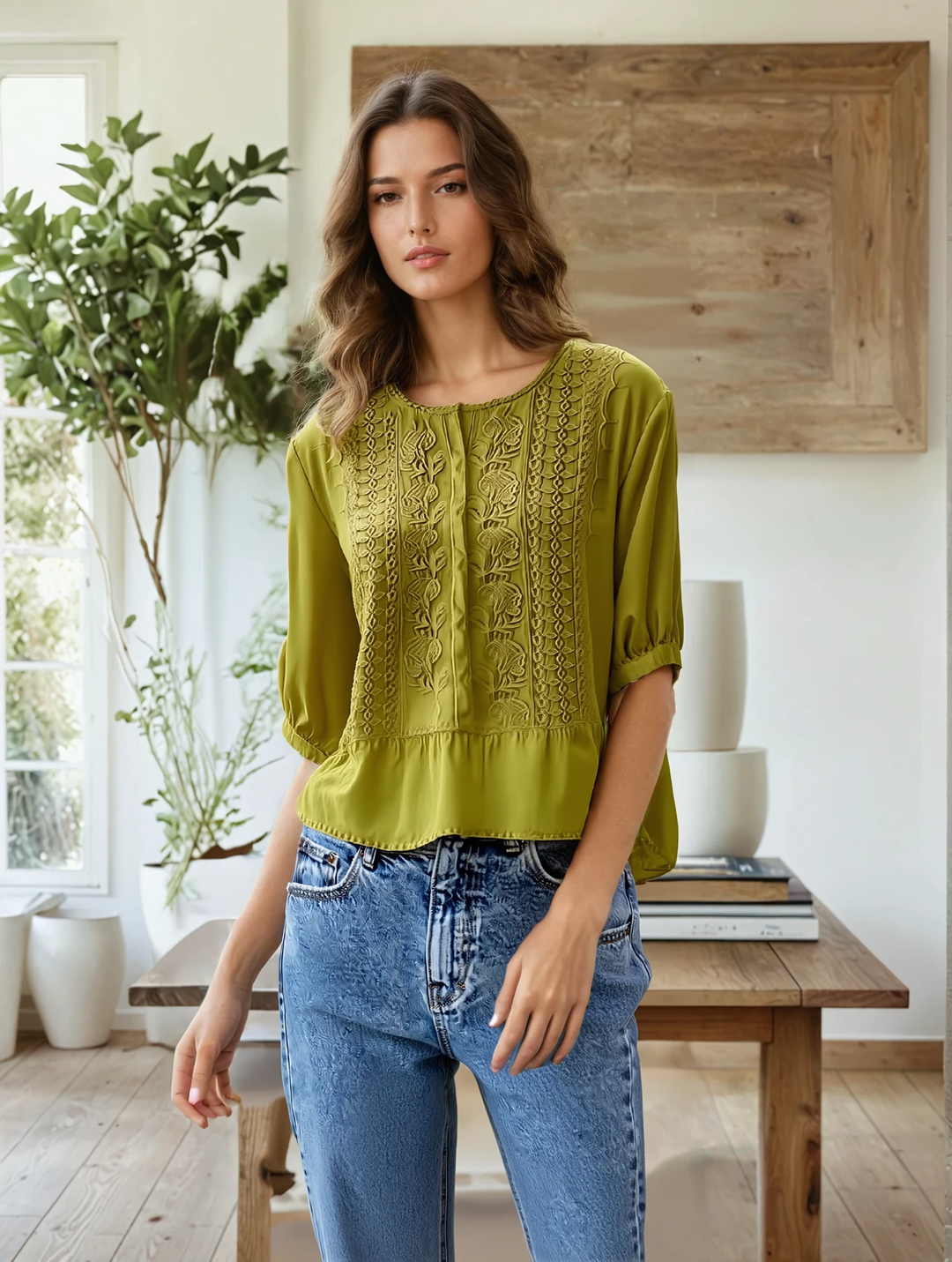 MARIGOLD | BLUSA RICAMATA BOHO